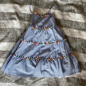 Tommy Bahamas - Blue and white diagonal pinstripes pine stripes - Size 6